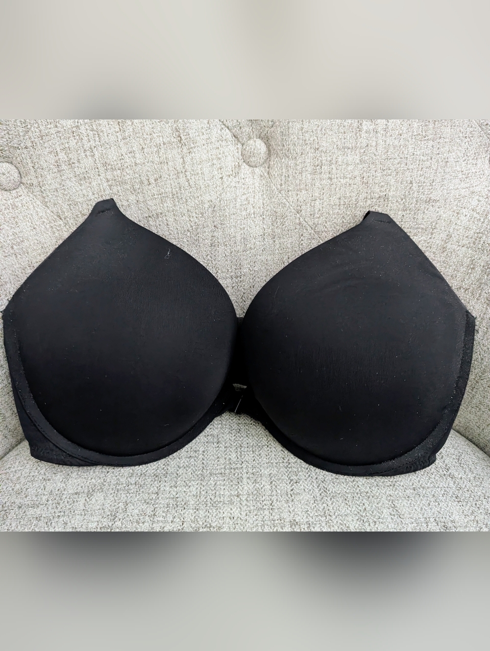 Victoria's Secret Pushup Racerback T-Shirt Bra, Black and Hot Pink